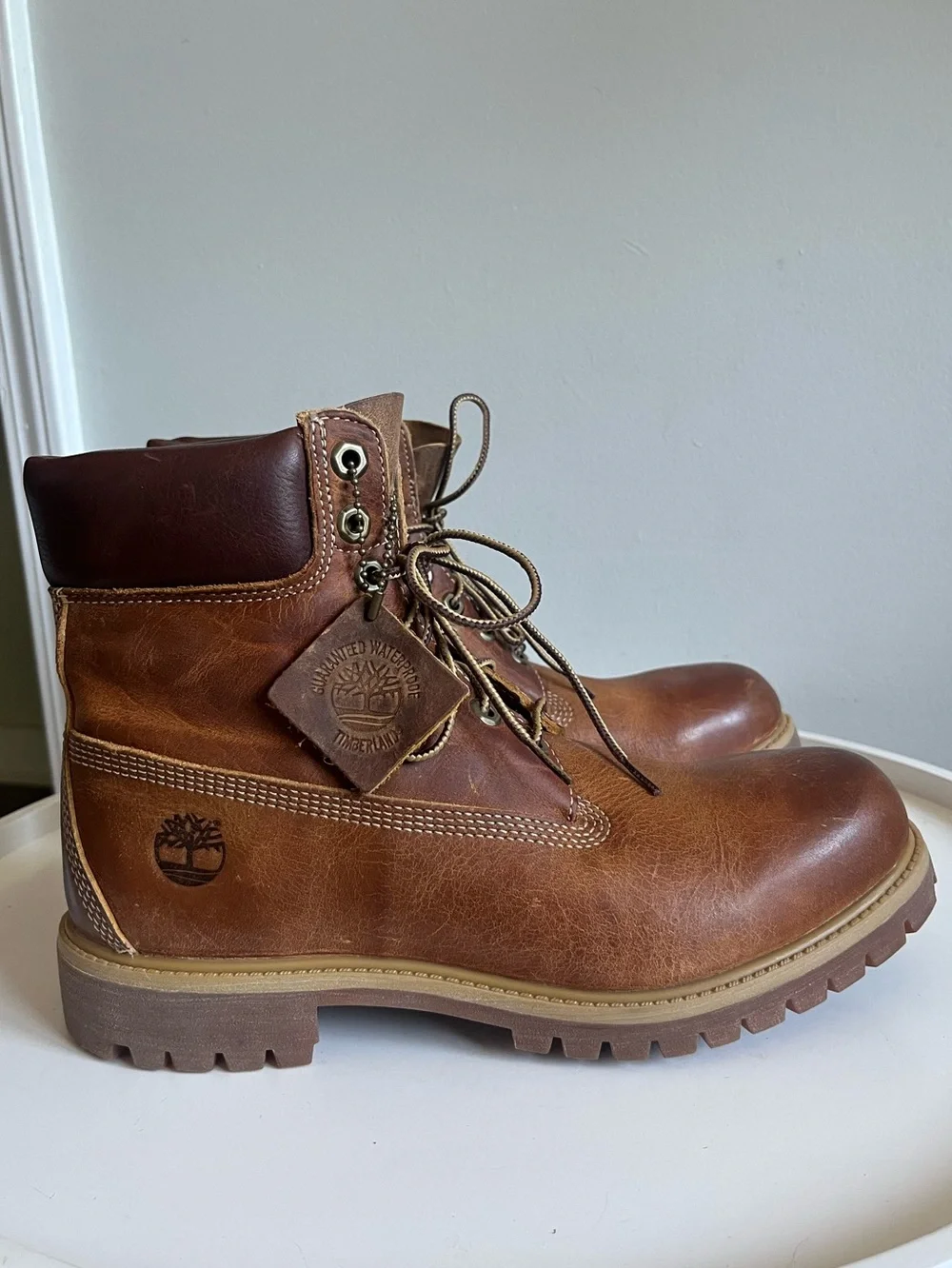 NEW TIMBERLAND Heritage 6 in Premium Leather Lace Up Boots #27094 Size 9M